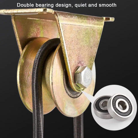 Heavy Duty Steel Gate Wheels That Roll Damn Smooth For Sliding Gates And V Track Rails Bad Ass Casters With Mounting Plates 2 Pack Industrial Caster Set 60Mm Diameter showing double bearing design.