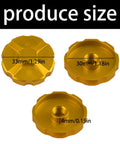 Gold aluminum alloy suspension fork caps for mountain and road bikes front air covers with shock absorption quick install no tools