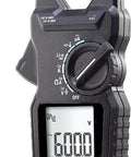 Rugged 400 Amp True RMS Clamp Meter with Accu-Tip and temperature readings, featuring various testing functions and over molded grip.