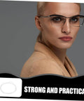 Conceptual image of eyeglass repair string for half-frame glasses, highlighting strength and practicality.