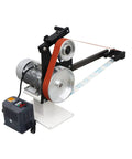 Industrial Workhorse Variable Speed Belt Sander 71 Inch Knife Grinder with motor and belt for metal wood ceramic tools.