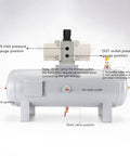 Gas Booster Pump Kit With Filter Screen And Pneumatic Pressurized Valve For Air Pressure Boosting, showing tank connections.