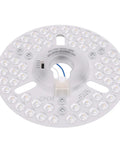 AUNMAS 6.30in LED Ceiling Fan Light Retrofit 5CCT Adjustable 3000K-6500K circular LED light board with multiple diodes.