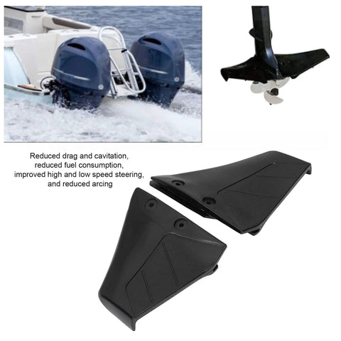 Hydrofoil Stabilizer Fins For 4 To 50HP Outboard Motors Help You Get On Plane Faster Improve Steering Cut Drag And Deliver Smoother Rides