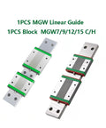 High Load Linear Rail Kit With MGW H Sliding Block For CNC Machines And 3D Printers 100mm To 570mm Rails Hardened Steel