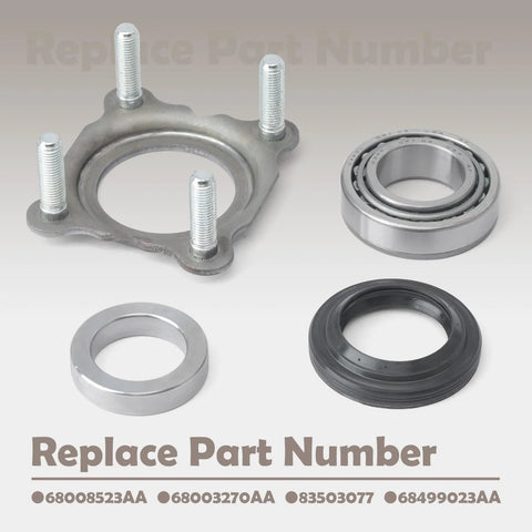 Beefed Up Rear Axle Bearing And Seal Kit For Jeep Wrangler JK JKU 2007 To 2017 parts number 68008523AA set image