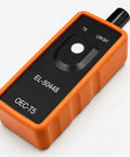 Tire Pressure Monitor System Relearn Tool El-50448 Orange Grip Battery Powered Sensor Reset Kit For Gm Vehicles side view with buttons