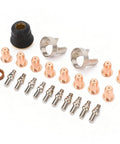 Plasma Cutting Torch Consumables Set With IPT40 Tips Electrodes Nozzle Bracket Covers For CUT 55DS Pro And CUT 65DS components