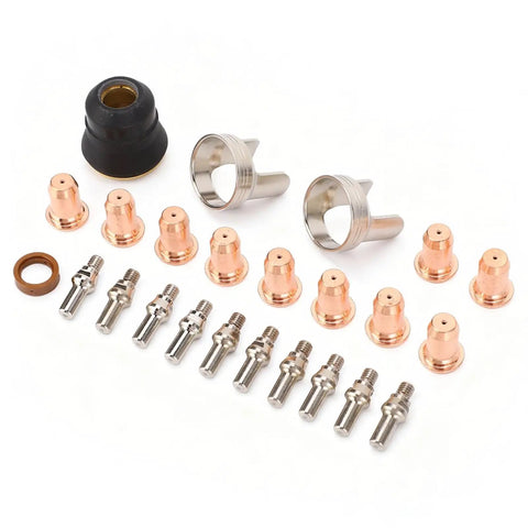 Plasma Cutting Torch Consumables Set With IPT40 Tips Electrodes Nozzle Bracket Covers For CUT 55DS Pro And CUT 65DS components
