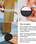 Heavy Duty Stick Furniture Sliders And Glides Make Carpet And Hardwood Floors Glide Smooth As Butter With Scratch Resistant Coffee Colored Pads For Total Breeze Moves. Measuring furniture leg for slider application.
