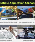Multiple application scenarios for Beefed Up Aircraft Grade Aluminum Door Step For Tesla Cybertruck Roof Rack Cargo Gear Haul.