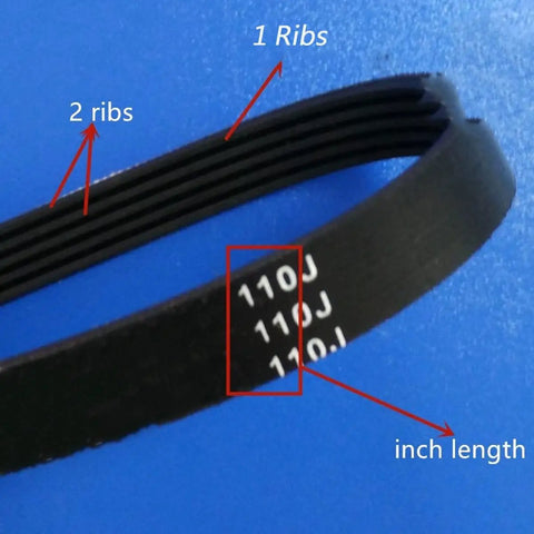Ribbed Elastic Conveyor Belt For Assembly Line Built For Straight Line Haul Heavy Duty 416Mm Size Color 3Ribs Fits PJ336 PJ348
