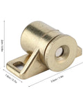 Close-up of gold finish 4 Pack Vintage Zinc Alloy Magnetic Cabinet Door Catches For Kitchen Wardrobe Closet Heavy Duty Hold Easy Install