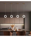 Modern s for Dining Room Decoration Interior for Home Lights for Kitchen Table Light Nordic Style LED Pendant Lights with gold finish.