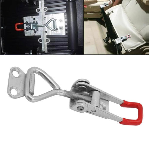Two-Piece Quick Release Toggle Clamp Set 12130 Vertical Hold-Down Clamps, 500 Lbs Holding Capacity, Adjustable, carbon steel