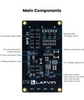 Uninterruptible Power Supply UPS Module For Raspberry Pi And Jetson Nano With Simultaneous Charging And Discharging, circuit board view.