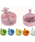 USZWBY Bathroom Vessel Sink Cute Round Ceramic Bathroom Sink with Animal-Shaped Faucet Sink Set Bathroom Sink in pink and colorful options.