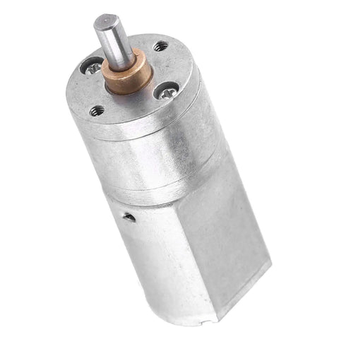 12V DC Electric Gear Motor With Worm Gear, High Torque Reversible Speed Reduction, Micro Mini Design, 20mm Output Shaft