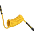 Heavy Duty No Nonsense Polyurethane Recoil Air Hose Zero Drama Self Coiling One Quarter Inch By Ten Foot Swivel Tubing coiled design