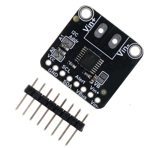 Top Tier Dc Power Sensor Module For High Or Low Side Voltage And Current Monitoring Detection Board With No Sweat I2c Output And Legit Pinpoint Shunt Resistor Tracking Up To 36v 15a, showing PCB layout and connector pins.