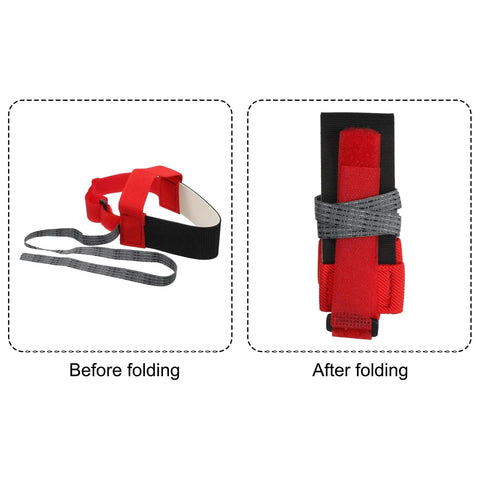 2 Pack ESD Anti Static Foot Heel Straps and Adjustable Wrist Strap Band before and after folding demonstration