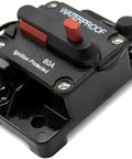 60 Amp Waterproof Inline Circuit Breaker for Boats, RVs, ATVs, Golf Carts and Marine Electronics with Manual Reset, IP67.