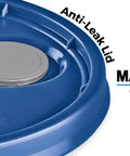 Food Grade Lubricant 9000 FG For Commercial Equipment, 8000 Hour Lifetime, 5 Gallon lid, anti-leak lid close-up, Masia Compressors