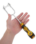7 In 1 Faucet Wrench Multi Tool Set With Interchangeable Heads, Carbon Steel Plumbing Repair Tool shown in hand