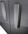Self-Adhesive Edge Fingerpull Door Handle Screwless Peel And Stick Installation For Glass Wood Metal And Plastic Surfaces, front view