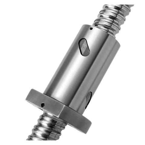Close-up of SFU1605 Ball Screw With Nut 350mm End Machined CNC Part, showing precision lead screw kit and wear-resistant surface.