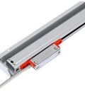 0.001mm Linear Glass Scale KA Series 70 To 420mm Travel With TTL 1um Optical Encoder Sensor Ruler For Grinders Mills Lathes And CNC Machines A Pro Grade Precision Measuring Tool For Accurate Positioning In Industrial Machining. aluminum linear glass scale with red carriage and cable
