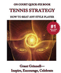 Pro Essential Tennis Strategy Guide: Crush Every Opponent With Heavy Hitting Tactics And Clutch Mental Moves For Winning Matches Fast And Dominate The Court Today book cover featuring tennis strategy.