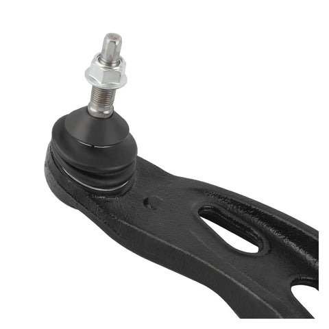 Close-up of front lower control arm kit for Ford Taurus 2013-2018, showing OEM grade bushings, bolt, and precision finish.