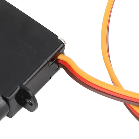 Pro Level High Torsion Digital RC Servo Motor With Top Tier Metal Gears For Hella Precise Control On RC Cars Boats Helicopters And Robots Built Like A Brick House with visible wiring connection.