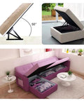 Bench Seat Hinges And Lift Spring Set For Bed Boxes And Chests, Pull Down Storage Lids, Galvanized Steel, 80 Degree Open