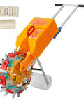 Eight Outlet Garden Push Seeder Planter For Efficient Planting No Fuss Portable Seed Sower And Fertilizer Applicator