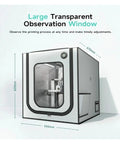 Large Size 3D Printer Enclosure With LED Light, Fireproof Design, Constant Temperature, Safe Dustproof Shelter Compatible With A1 And A1 Mini, Improves Print Quality And Layer Visibility with large transparent window