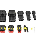 192 Piece Wire Connector Plug Kit With Silicone Plugs DIY Friendly Automotive Electrical Terminals Assortment displayed.