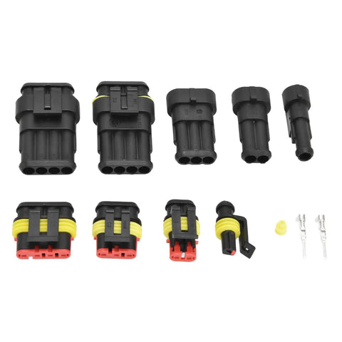 192 Piece Wire Connector Plug Kit With Silicone Plugs DIY Friendly Automotive Electrical Terminals Assortment displayed.