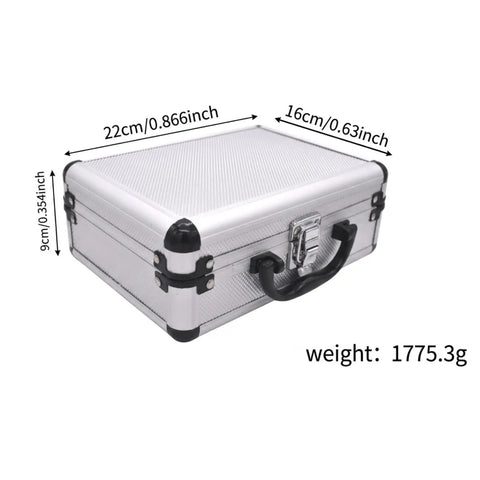 Slay Your Renovation Game With This Dope 12 Pc Diamond Tile Hole Saw Set. Drilling Ceramic, Porcelain And Marble Like A Boss Without Breaking Bits Or Messing Up The Site. Features Heavy Duty Steel, Premium Aluminum Case And M14 Adapter For Perfect Cuts. Silver aluminum carrying case with handle, 22 x 16 x 9 cm