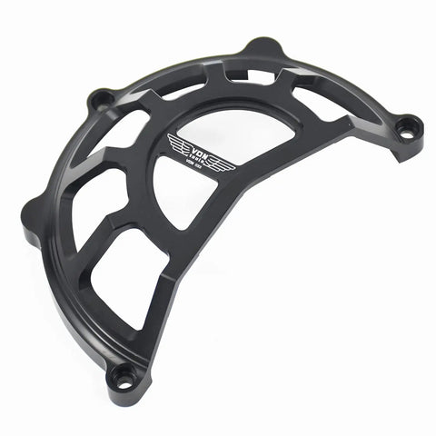 Premium Heavy Duty Vented Black Dry Clutch Cover Straight Fire Cooling System Beast Mode Impact Protection Direct Drop Replacement For Monster 1000 Build Upgrades Ready To Ride, close-up view showing alloy material and design.