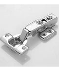 Beefy 20 Pack Carbon Steel Cabinet Hinges With Soft Close Hydraulic Dampers Clip On 35mm Cup Straight Arm Fixed Base