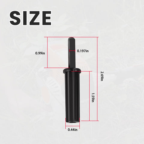 Spline Driver Replacement For STIHL Pole Saws 4182 740 3501 Fits HT101 HT131 Easy Install 1 Pc Durable High Quality Tool For Quick Maintenance And Repairs, black, 2.69in size