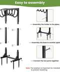 Assembly instructions for Heavy Duty Freestanding Metal Hose Holder Stand With Four Spikes Keeps Your Hose Off Dirt And Kink Free