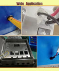 100 Piece Silicone T Type Rubber Grommet Kit Six Sizes for Wiring Automotive Firewall Holes shown in various applications