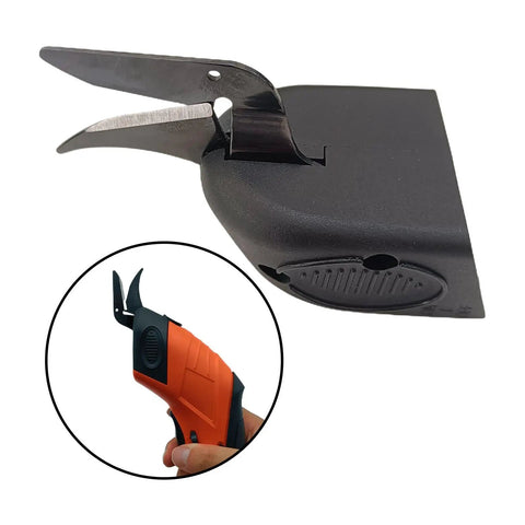 Heavy Duty Electric Scissors Blade Replacement For Fabric And Carpet showing sharp alloy blade and plastic holder.