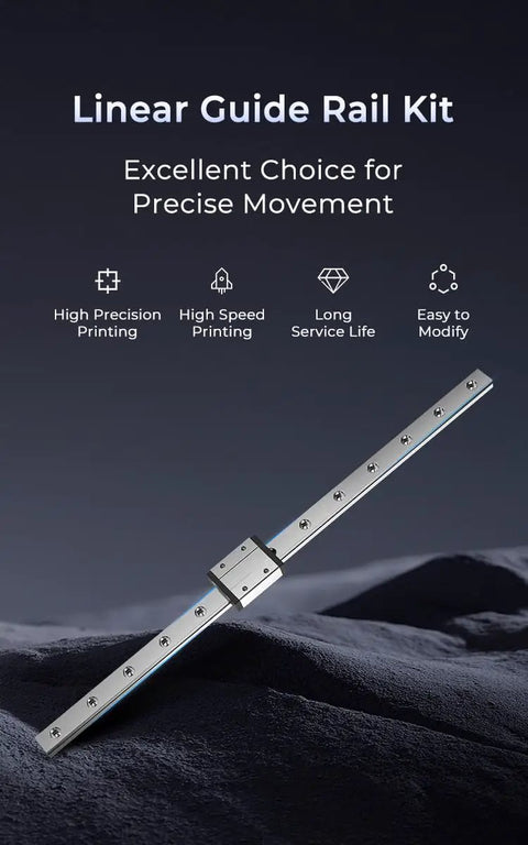 Upgraded Ender-3 Linear Rail Guide Kit MGN12 320mm for ultra smooth motion, high precision printing, high speed performance