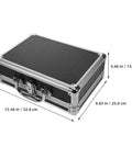 Rock Solid Hardcore Aluminum Rolling Tool Box With Secure Lock And Sturdy Grab Handle Lightweight Portable Design For Mechanics DIY Creators And Contractors Mobile Workshop Storage Solutions dimensions top view