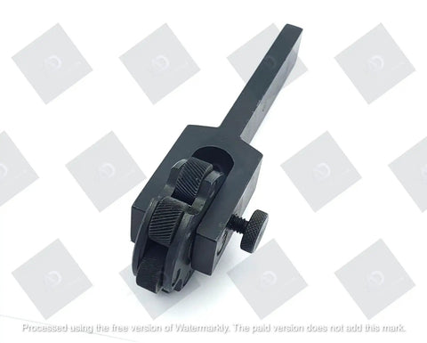 Side view of Six Wheel Rotating Head Knurling Tool For Lathe Tool Holder, Shop Ready Pro Grade Multi Head Knurl Disk.