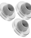 Three Piece Stainless Steel Door Stopper Set With Rubber Bumpers Built To Last Wall Protector Concave Design Easy To Install